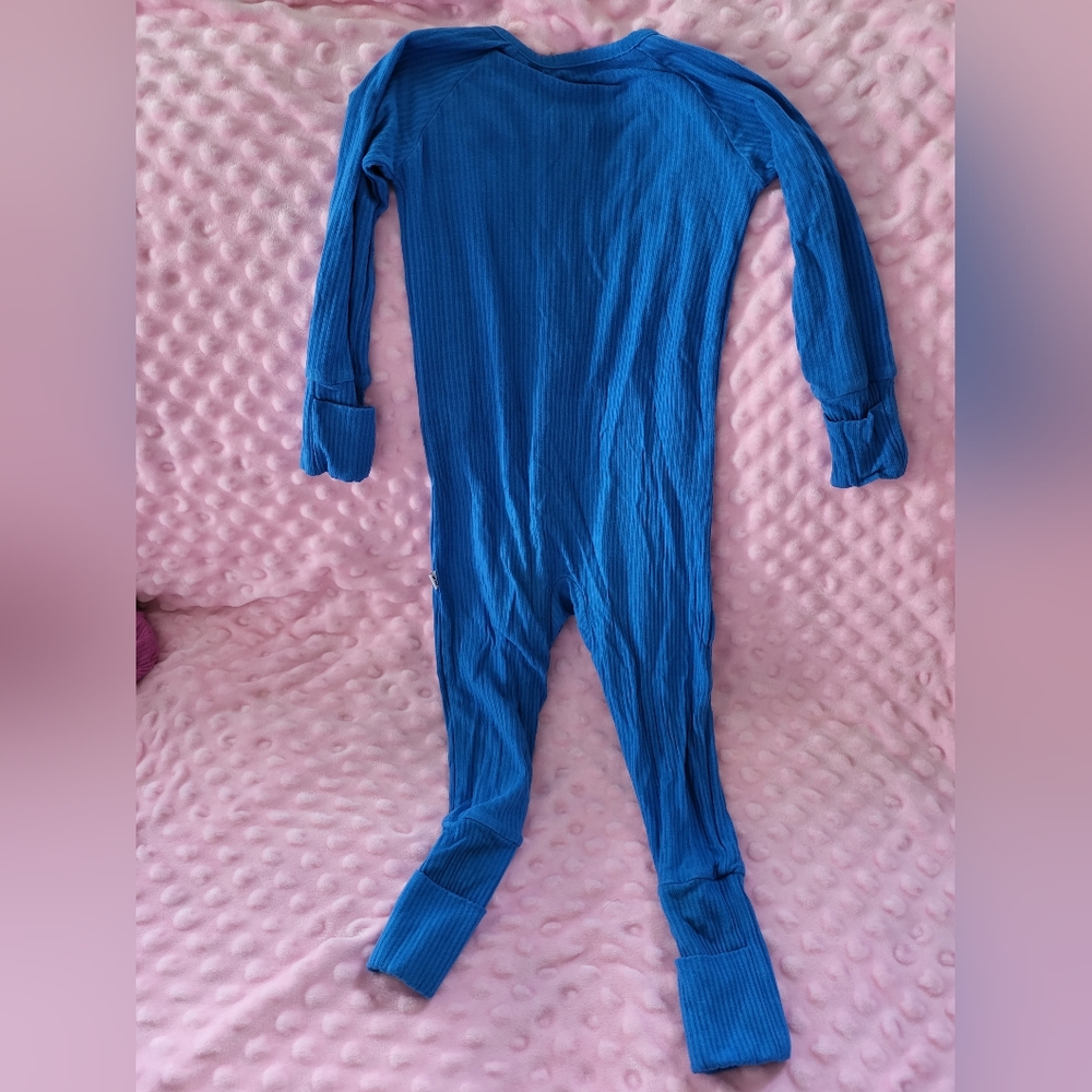 Cobalt Ribbed Zippy - Picture 2 of 3